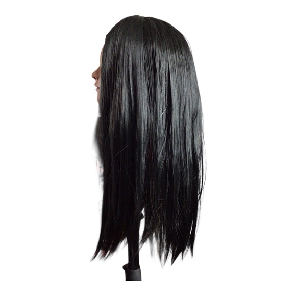 Black Straight Hair Wig with Sleek Shine NWT - Picture 4 of 7
